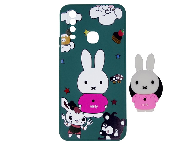 VIVO Y15 Pop Socket Kitty Case  (Archive by Muneeb old pouch ids)
